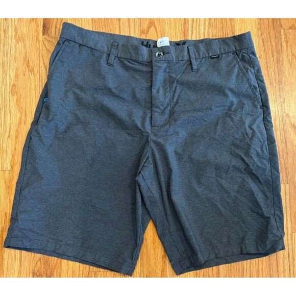 Hurley Other - Hurley Men's Shorts Size 36 Gray Chino Flat Front Button Closure Flap Pockets